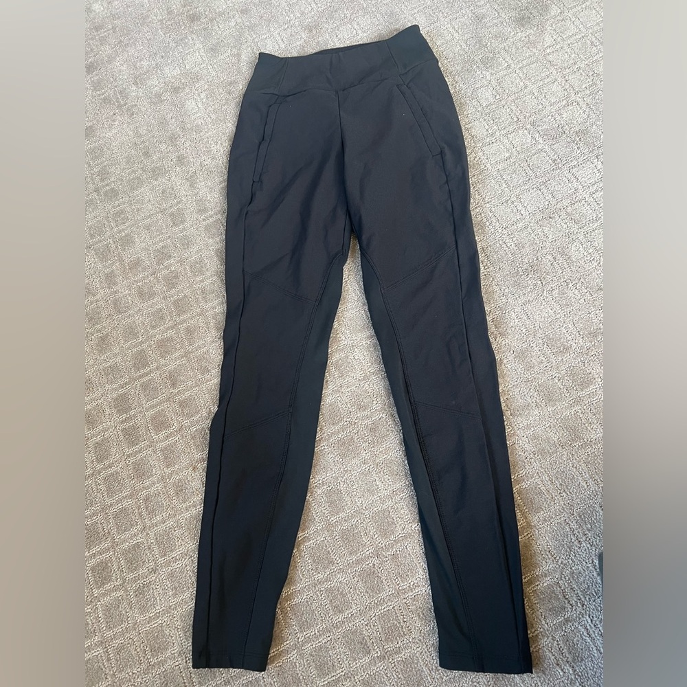 Athleta Black Headlands Hybrid Trek Tights / Leggings / Pants